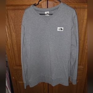 The North Face Heather Gray Pullover Crewneck Sweatshirt